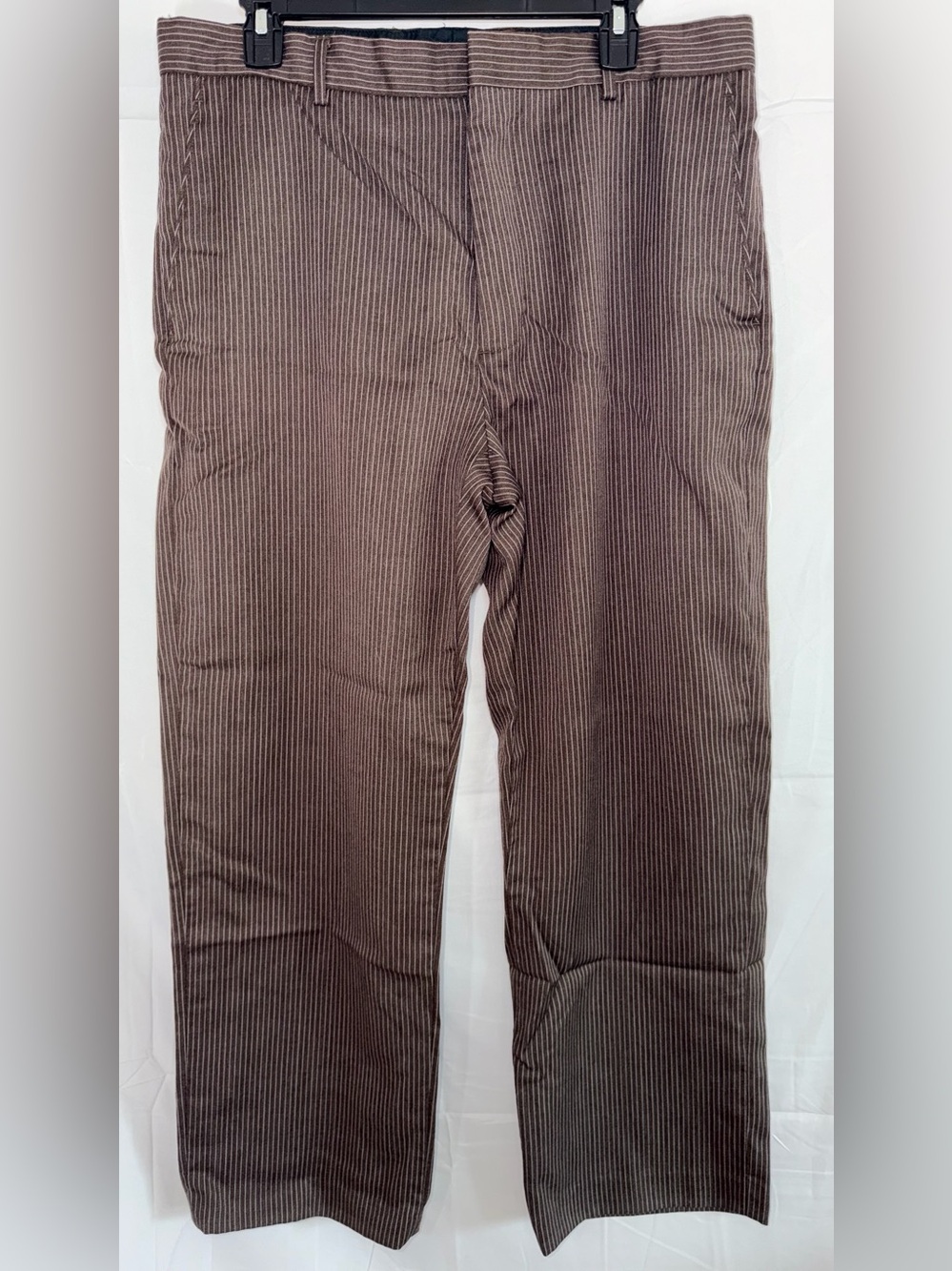 Banana Republic Men's Brown White Pinstripes Pants
